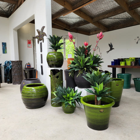 Beautiful Verde glaze collection - enquire for individual pricing