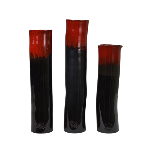 Sentinel Hollyberry on Gloss Black (Set of 3)