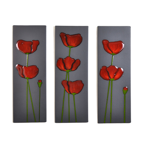 Poppy Wall Panel Set (3) 500mm