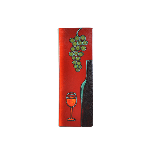 Wine + Grapes Single Panel 500mm