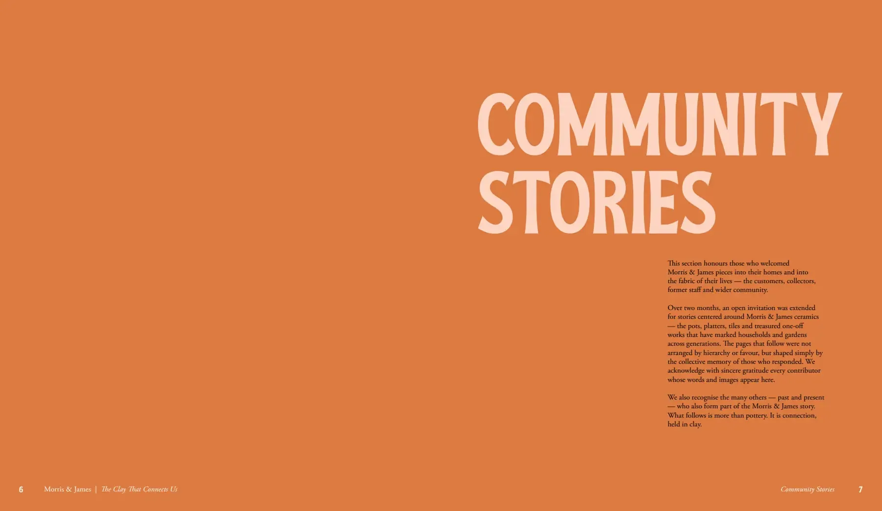 Community stories spread from The Clay That Connects Us