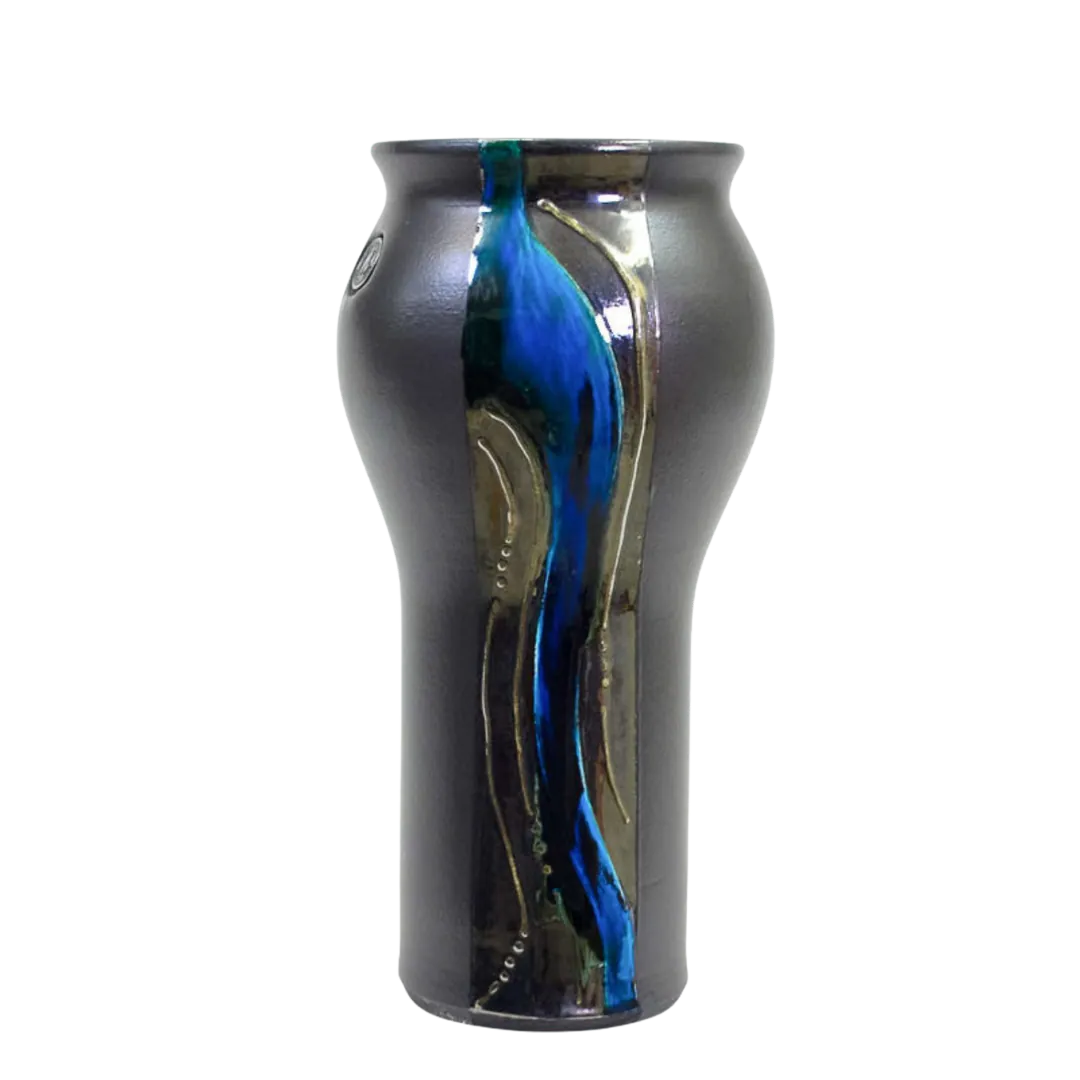 Blue Driftwood Urn Pot