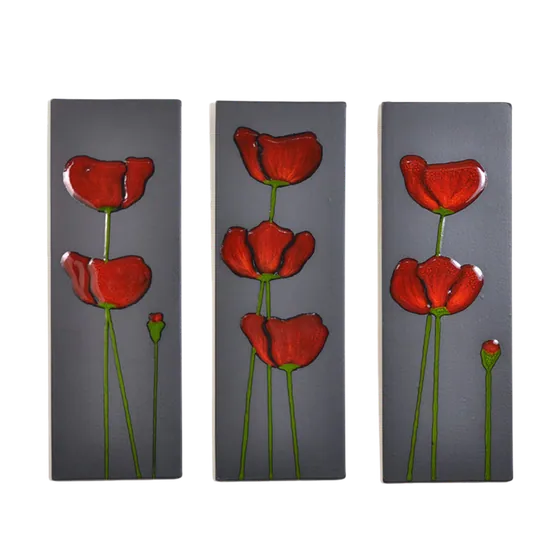 Poppy Wall Panel Set (3) 500mm