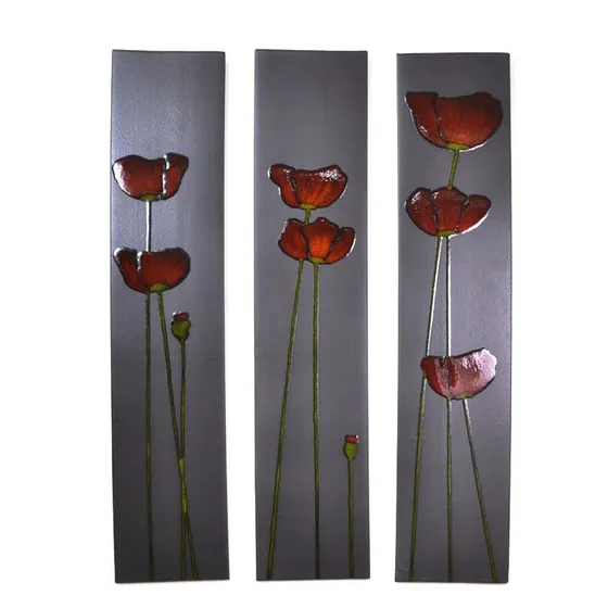 Poppy Wall Panel Set (3) 800mm