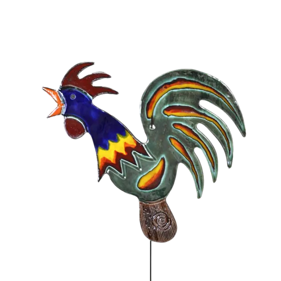 Rooster Garden Art