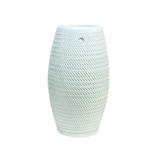 Roulette Bead Speckle White