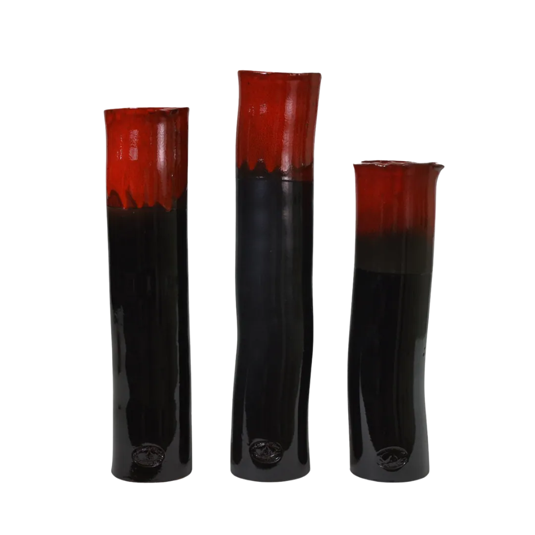 Sentinel Hollyberry on Gloss Black (Set of 3)