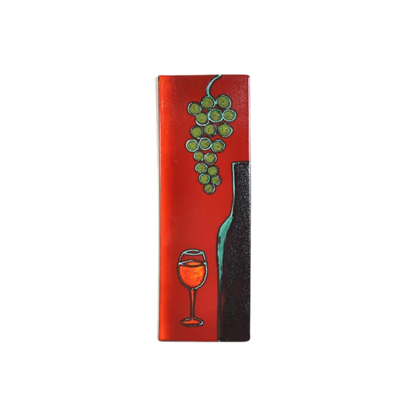 Wine + Grapes Single Panel 500mm