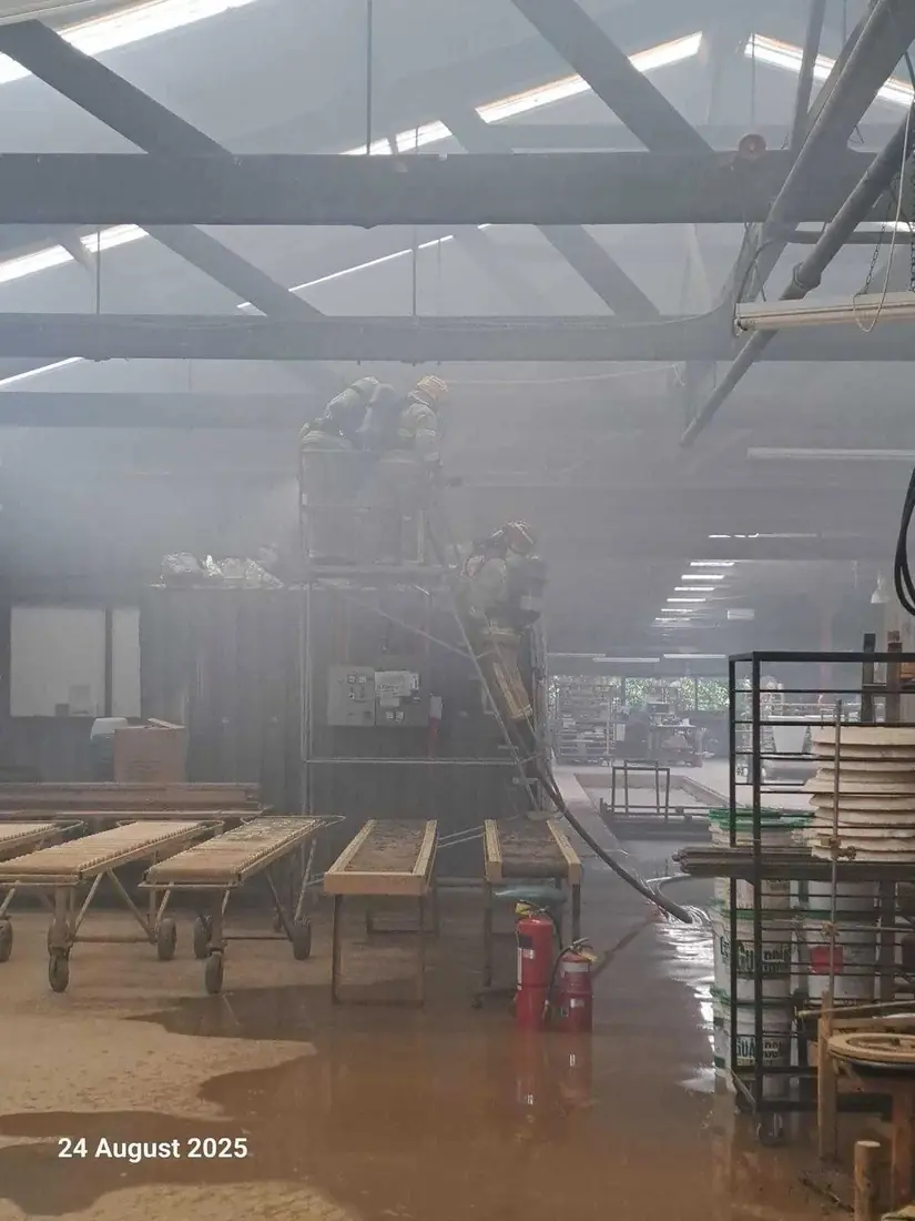 Smoke in the factory