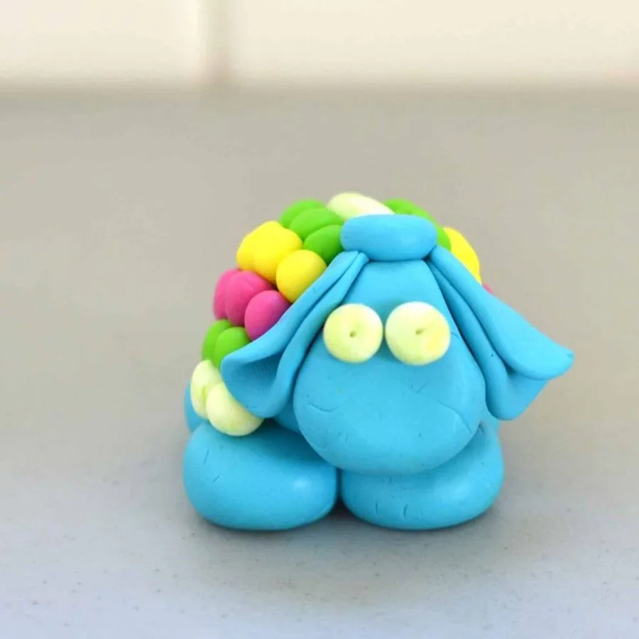 A clay sheep made in a Klay Master workshop