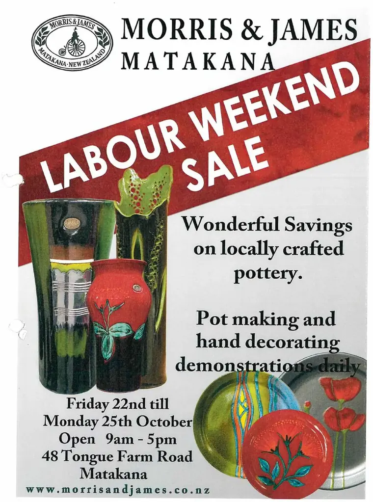 Labour Weekend Sale poster