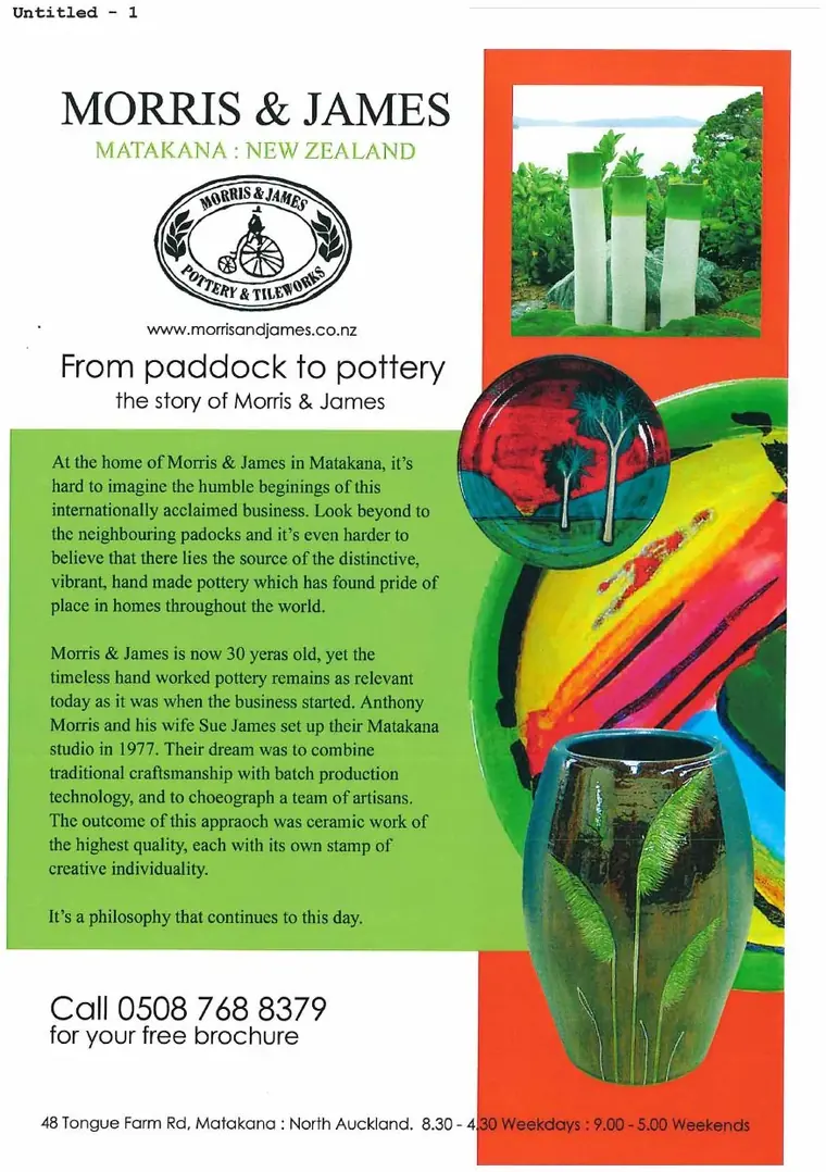 From paddock to pottery brochure