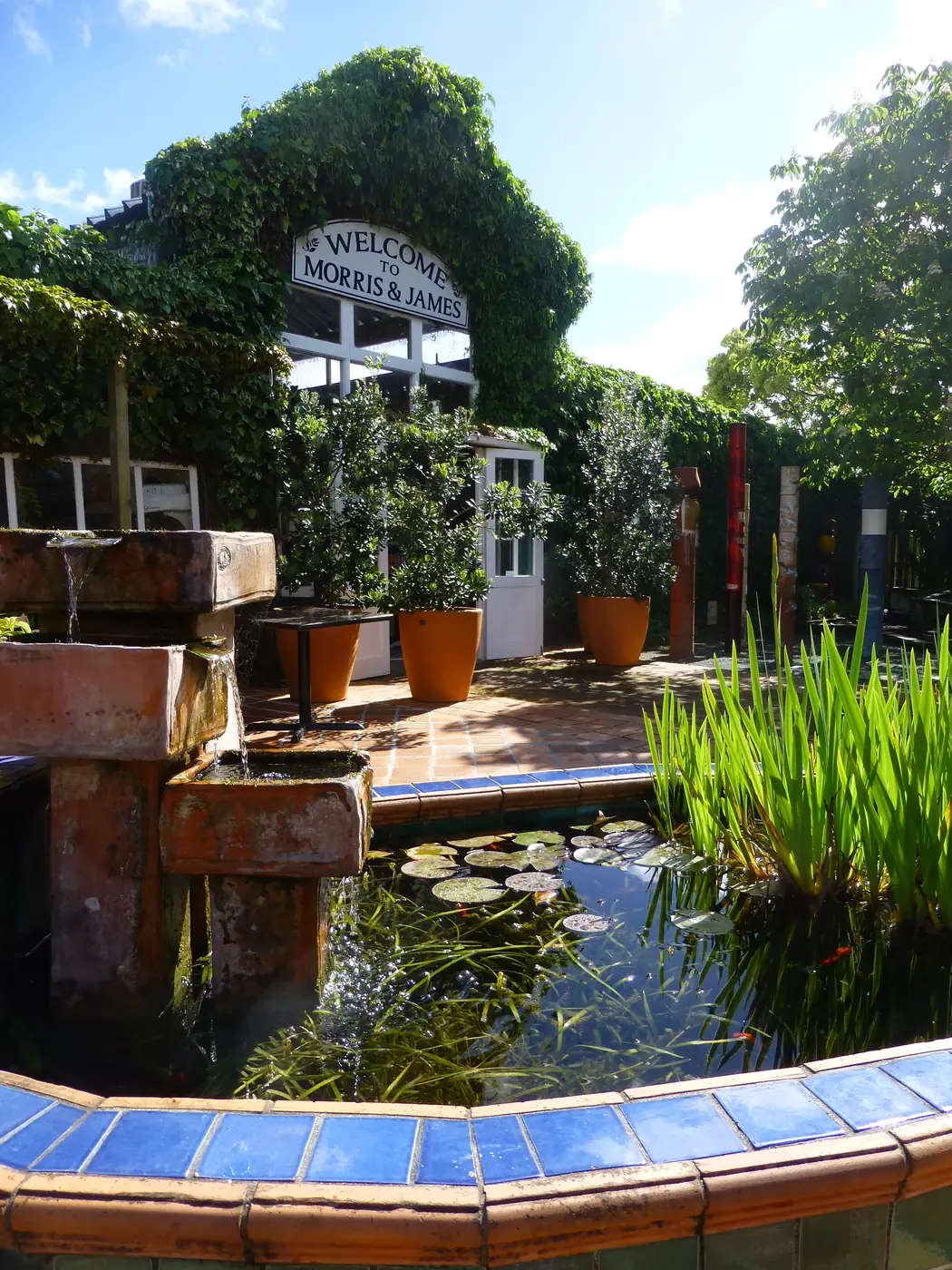 Courtyard fountain