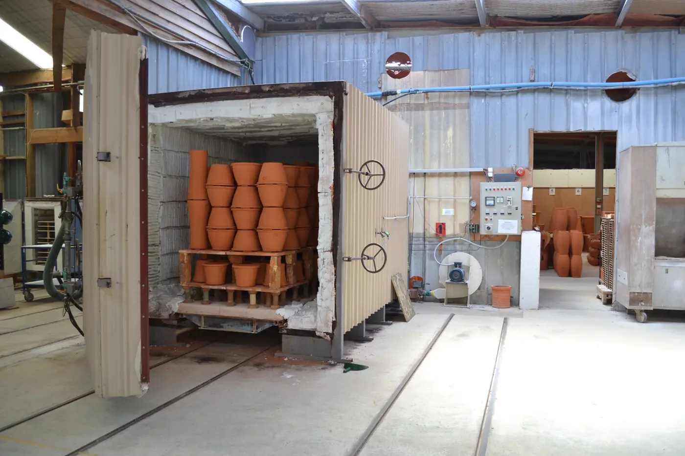 Custom kilns designed for large pots
