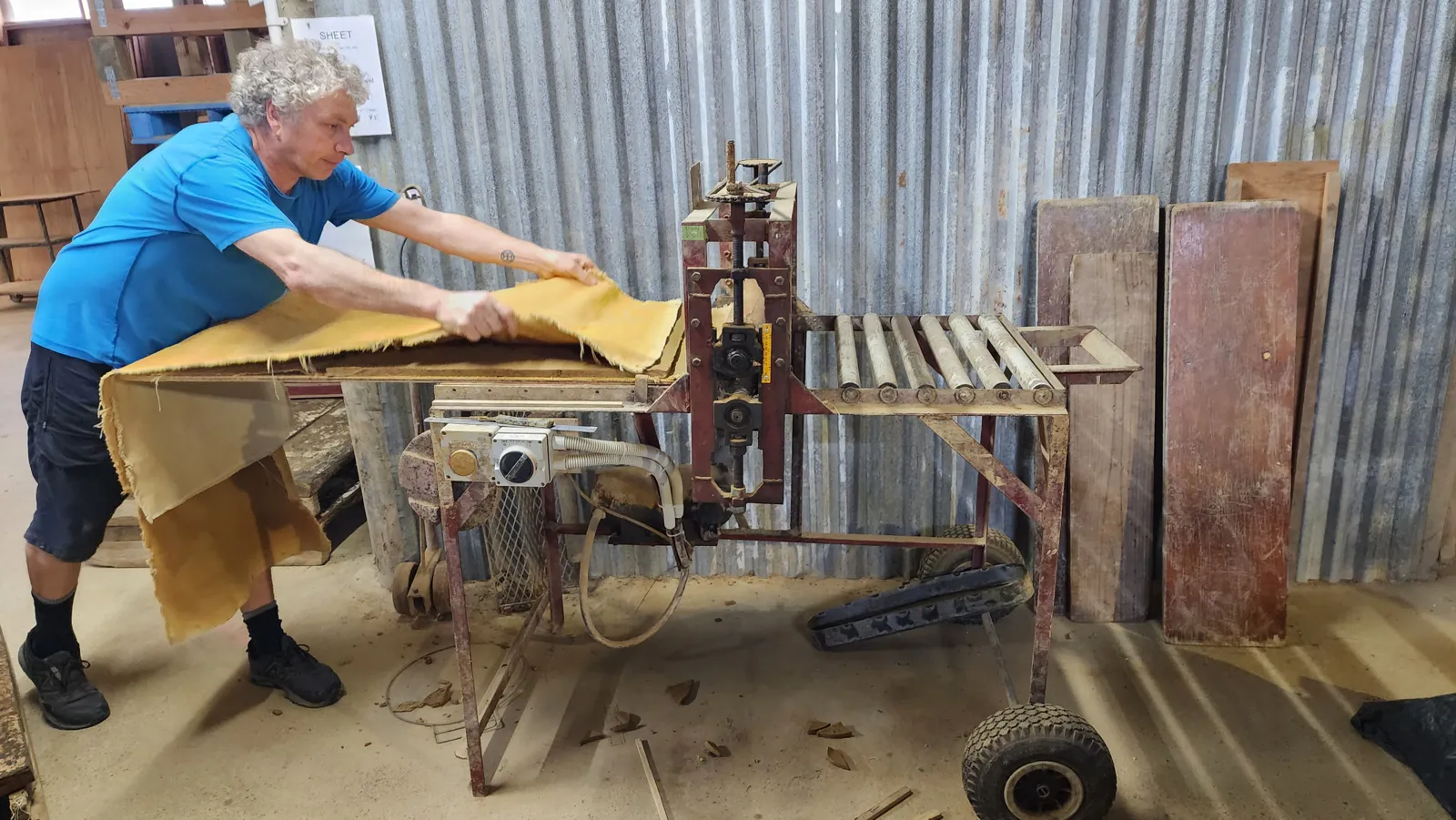 Rolling clay slabs for flatware