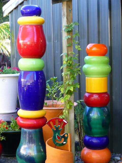 Columns in the courtyard