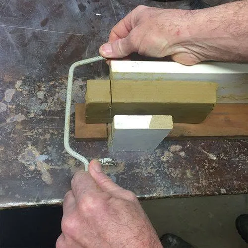 Cutting the blocks to size
