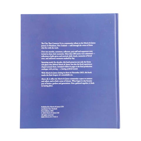 The Clay That Connects Us, Hardcover Book - limited edition (500)